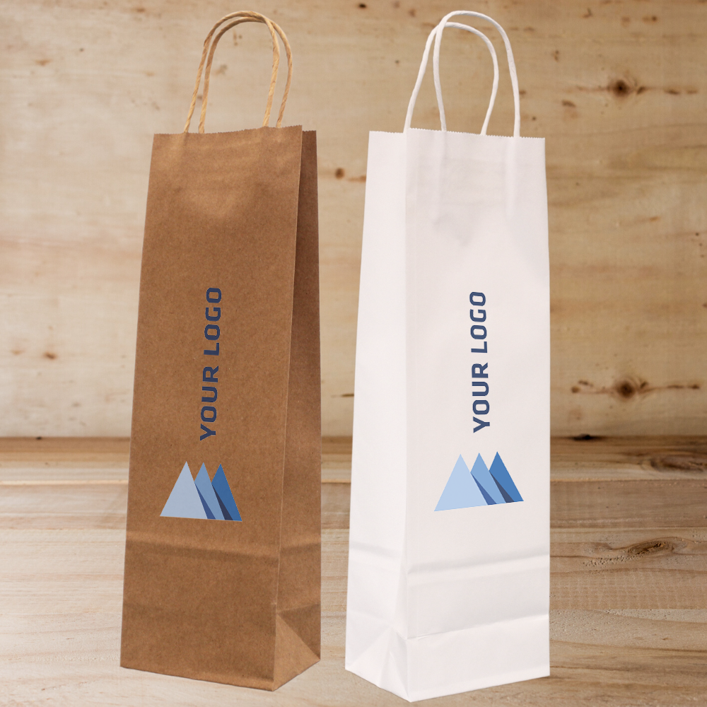 Custom printed outlet wine bags