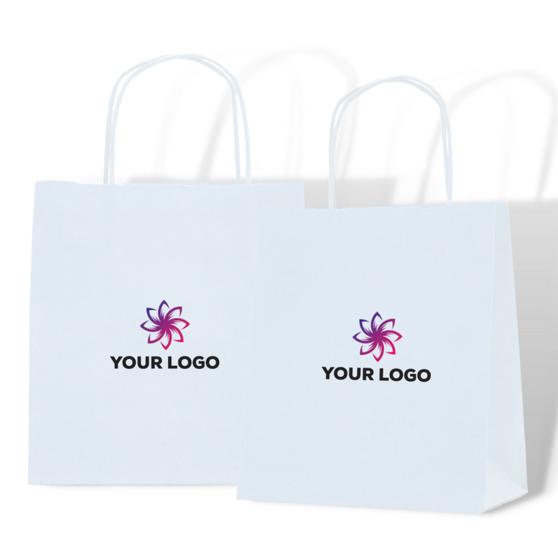 Twist Handle Paper Carrier Bags Printed Sample