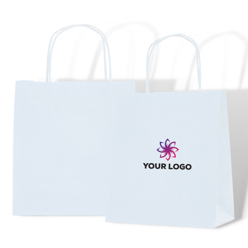 Carrier bags with discount logo