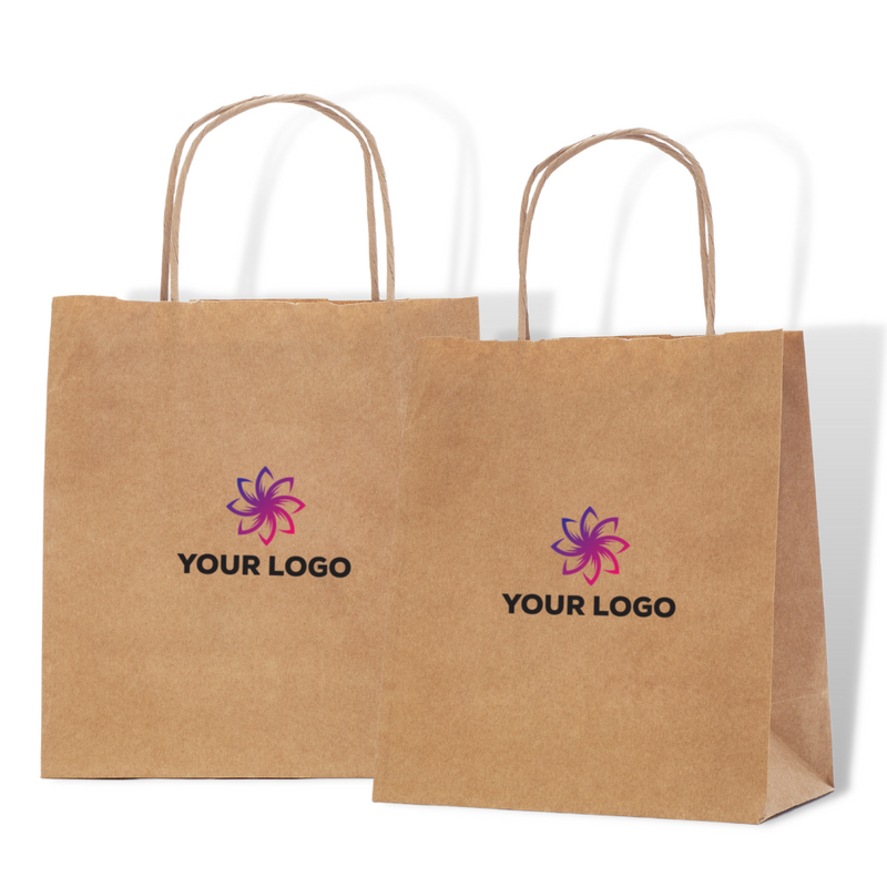 Twist Handle Paper Carrier Bags Printed Sample