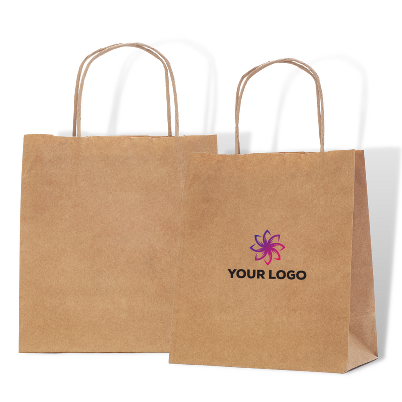 Twist Handle Paper Carrier Bags Printed Sample