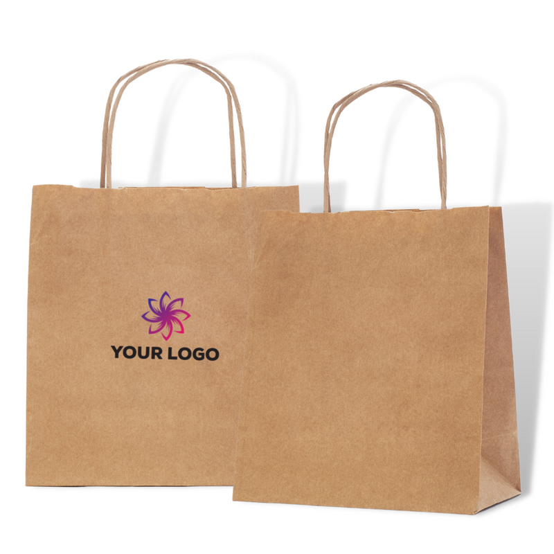 Twist Handle Paper Carrier Bags Printed Sample