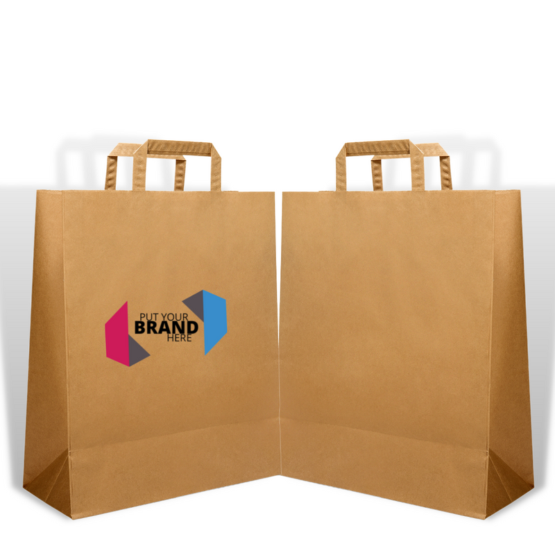 Tape Handle Paper Carrier Bags Printed Sample